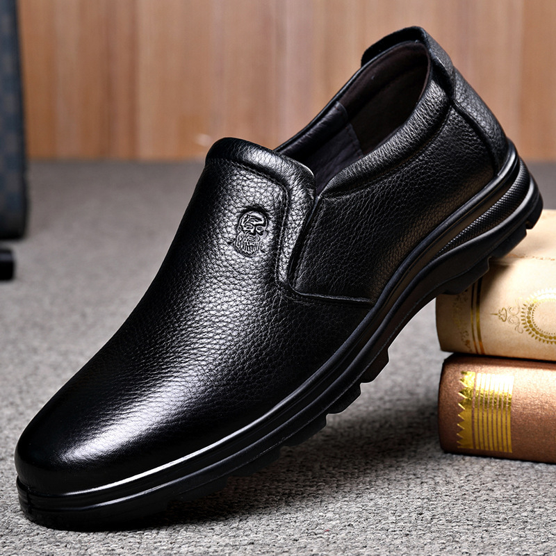 Vyriški aukštos kokybės verslo odiniai batai iš pirmo sluoksnio karvės odos, natūralios odos, laisvalaikio batai, tėčio batai