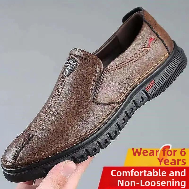 Férfi csúszásgátló, alacsony szárú, puha talpú szandálok, férfi szabadtéri, alkalmi barlangcipők, nyári üreges strandcipők, szandálok marhaínakkal