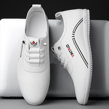 Καλοκαιρινά Δερμάτινα Παπούτσια, Μαλακά Δερμάτινα Ανδρικά Παπούτσια, Ανδρικά Επαγγελματικά Παπούτσια με Μαλακή Σόλα, Ελαφριά Παπούτσια Beans, Λευκά Παπούτσια