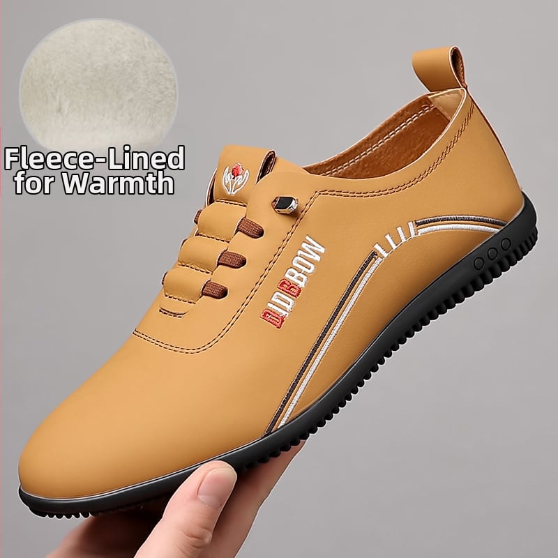 Pantofi de vară din piele, pantofi din piele moale pentru bărbați, pantofi cu talpă moale, pantofi casual de afaceri pentru bărbați, pantofi ușori cu fasole, pantofi albi