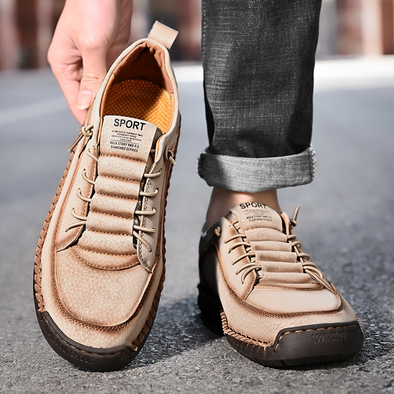 Mocasini transfrontalieri 2024, pantofi din piele pentru bărbați, mărimi mari, pantofi casual cu talpă joasă, pantofi fără mâneci pentru bărbați, pantofi noi pentru bărbați, pantofi pentru exterior