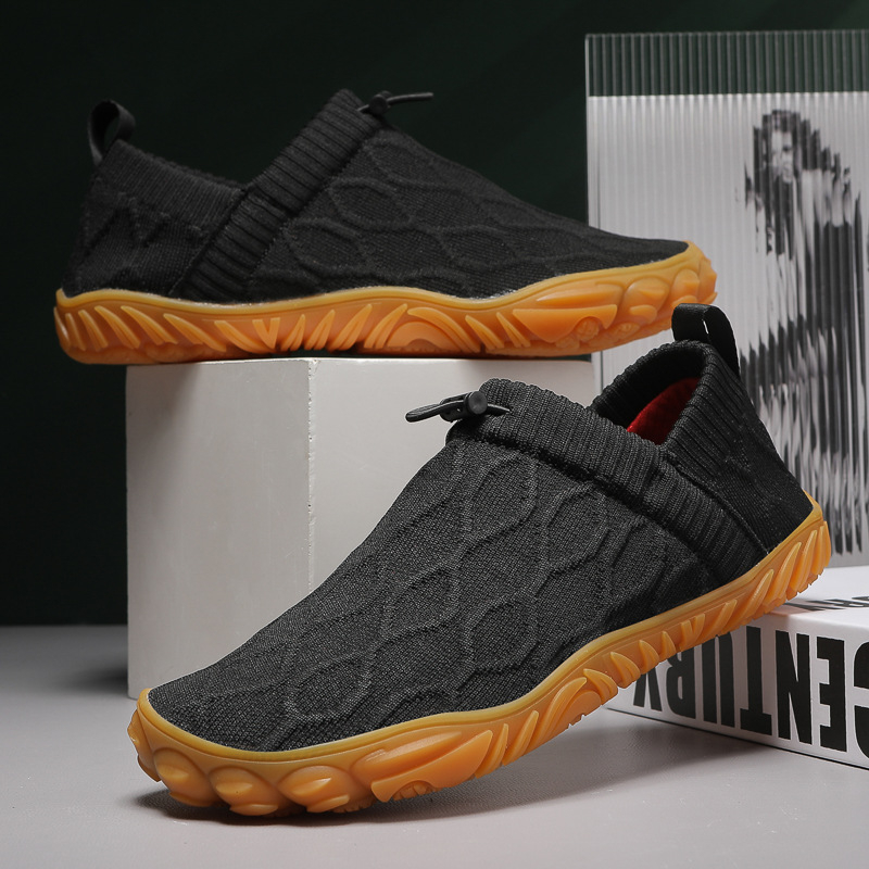 Új férfi lélegző sport túracipők kültéri futócipők meleg izzadságelnyelő őszi és téli sétacipők