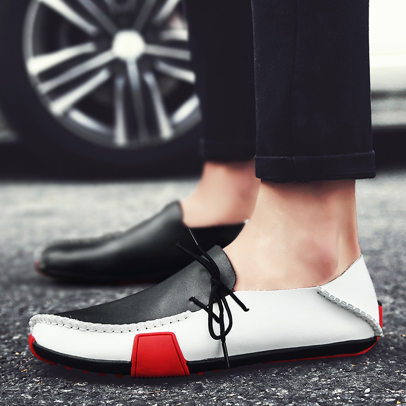 AliExpress 2019 άνοιξη και φθινόπωρο νέα ανδρικά χειροποίητα αναπνεύσιμα δερμάτινα παπούτσια Tods plus size, μέγεθος 47 188, ανδρικά παπούτσια εξωτερικού εμπορίου