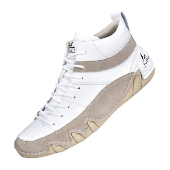 Νέες μπότες μόδας για την άνοιξη και το φθινόπωρο, μεσαίου μεγέθους, δερμάτινες μπότες για άνδρες, ζεστές ανδρικές μπότες, καθημερινές, δετές μπότες, μοντέρνο μάρτιν, εξωτερικού εμπορίου