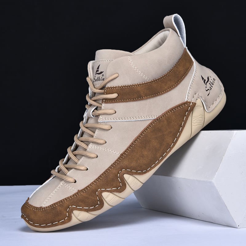 Cizme de piele de stil mediu pentru bărbați, de primăvară și de toamnă, la modă nouă, plus mărime, calde, pentru bărbați, cizme de comerț exterior, casual, cu dantelă, la modă, Martin