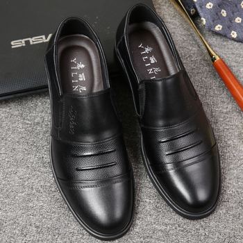 [pirmasis karvės odos sluoksnis] pavasariniai ir rudens odiniai vyriški batai, dalykiniai, laisvalaikio, kvėpuojantys, britiški, formalūs, odiniai vyriški batai, tėčio stiliaus, vyriški batai