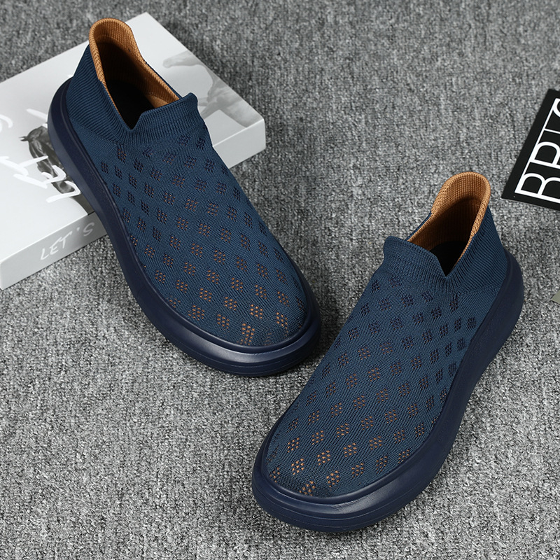 Pantofi sport ultra-ușori pentru bărbați, de primăvară și vară 2022, transfrontalieri, sport, agrement, țesături, respirabili, ușori, pentru alergare, comerț exterior, șosete negre