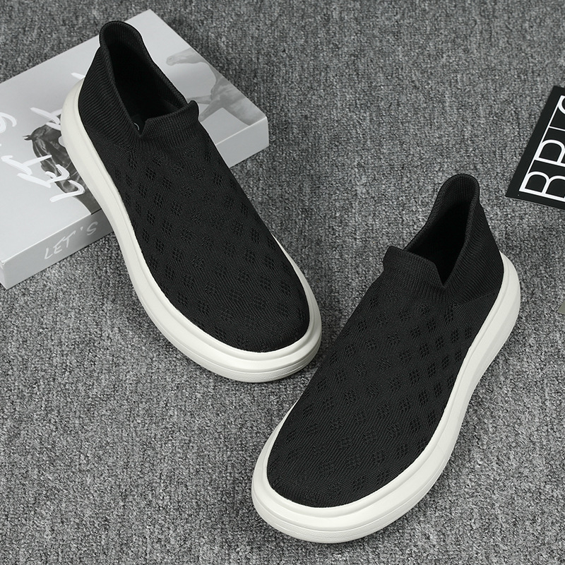 Pantofi sport ultra-ușori pentru bărbați, de primăvară și vară 2022, transfrontalieri, sport, agrement, țesături, respirabili, ușori, pentru alergare, comerț exterior, șosete negre