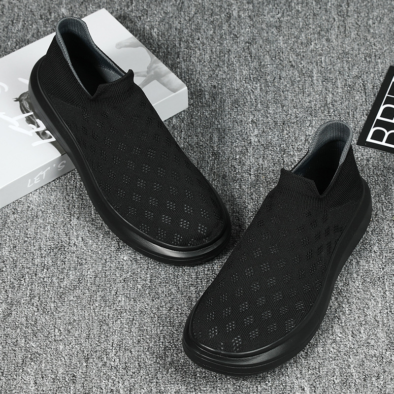 Pantofi sport ultra-ușori pentru bărbați, de primăvară și vară 2022, transfrontalieri, sport, agrement, țesături, respirabili, ușori, pentru alergare, comerț exterior, șosete negre