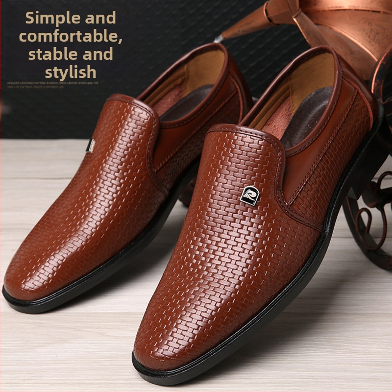 Pánske kožené topánky, jeseň 2024, nové pánske ležérne topánky z pravej kože, obchodné, formálne, trendy topánky, pánske topánky v kórejskom štýle, topánky pre oteckov