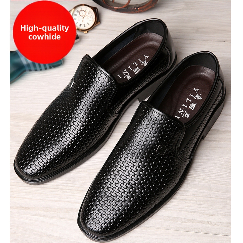 Pánske kožené topánky, jeseň 2024, nové pánske ležérne topánky z pravej kože, obchodné, formálne, trendy topánky, pánske topánky v kórejskom štýle, topánky pre oteckov