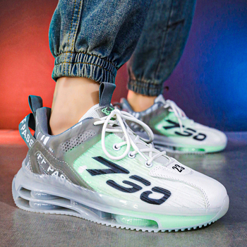 Pantofi sport pentru bărbați, cu pernă de aer, cu aspect de plasă, stil 2023, stil casual, pentru studenți, la modă