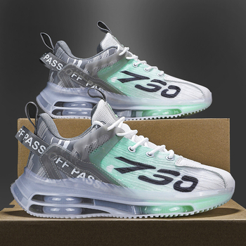 Pantofi sport pentru bărbați, cu pernă de aer, cu aspect de plasă, stil 2023, stil casual, pentru studenți, la modă