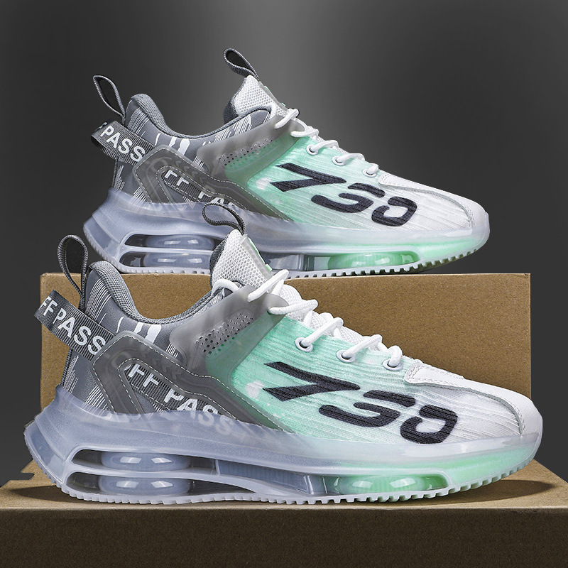 Pantofi sport pentru bărbați, cu pernă de aer, cu aspect de plasă, stil 2023, stil casual, pentru studenți, la modă