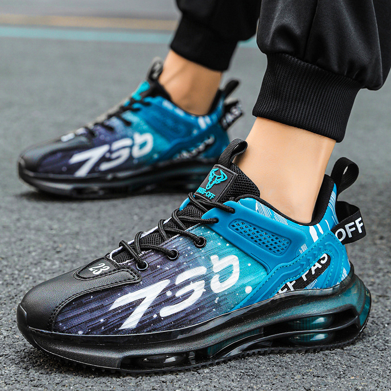 Pantofi sport pentru bărbați, cu pernă de aer, cu aspect de plasă, stil 2023, stil casual, pentru studenți, la modă