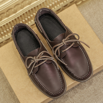 Vīriešu apavi no pārrobežu tirdzniecības, lielizmēra burāšanas apavi, vīriešu korejiešu stila moderni braukšanas apavi, vīriešu ikdienas apavi, vīriešu apavi no AliExpress.