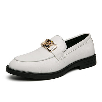 Užsienio prekybos nauji vyriški odiniai batai laisvalaikio verslo batai balti formalūs odiniai batai žemu kulnu vyriški smailūs verslo batai balti