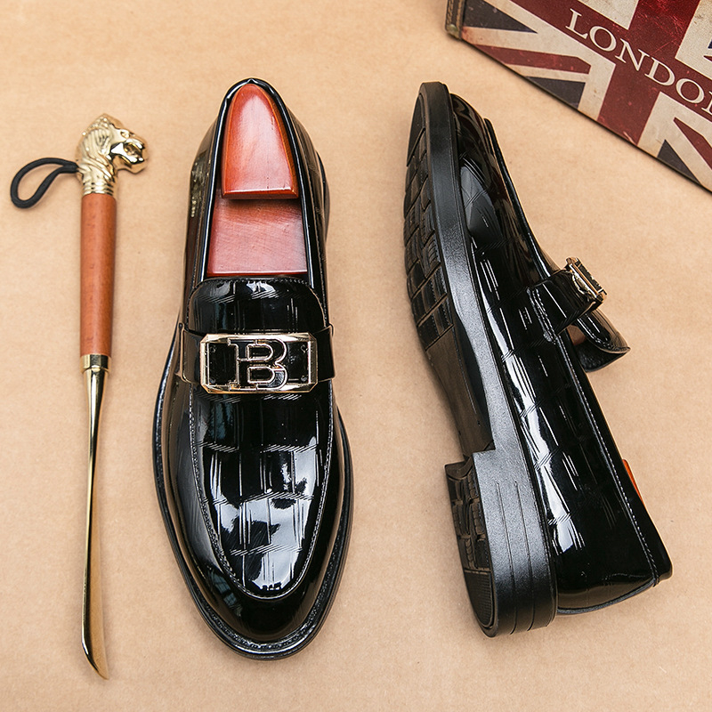 Užsienio prekybos nauji vyriški odiniai batai laisvalaikio verslo batai balti formalūs odiniai batai žemu kulnu vyriški smailūs verslo batai balti