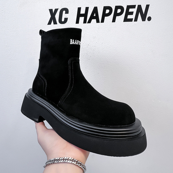 Vyriški žieminiai batai su dūmų efektu, aulinukai darbui, raidžių formos, „Chelsea“ stiliaus, britiški, ventiliatoriaus formos automobilio aulinukai 5043-A