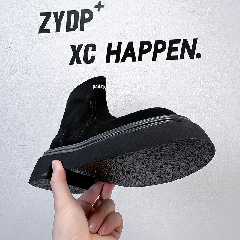 Vyriški žieminiai batai su dūmų efektu, aulinukai darbui, raidžių formos, „Chelsea“ stiliaus, britiški, ventiliatoriaus formos automobilio aulinukai 5043-A