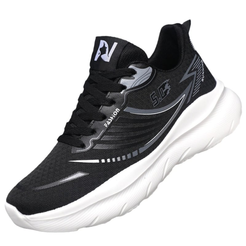 Pánske priedušné sieťované tenisky s ľahkou elastickou podrážkou, odpružením, protišmykové, odolné voči oderu, šnurovacie, ležérne bežecké topánky na tréning