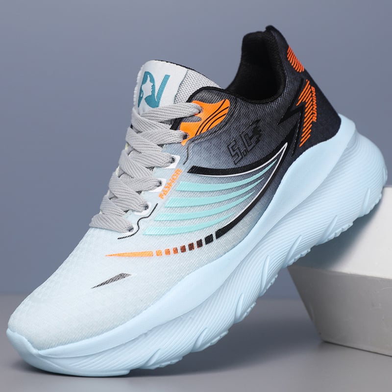 Pánske priedušné sieťované tenisky s ľahkou elastickou podrážkou, odpružením, protišmykové, odolné voči oderu, šnurovacie, ležérne bežecké topánky na tréning