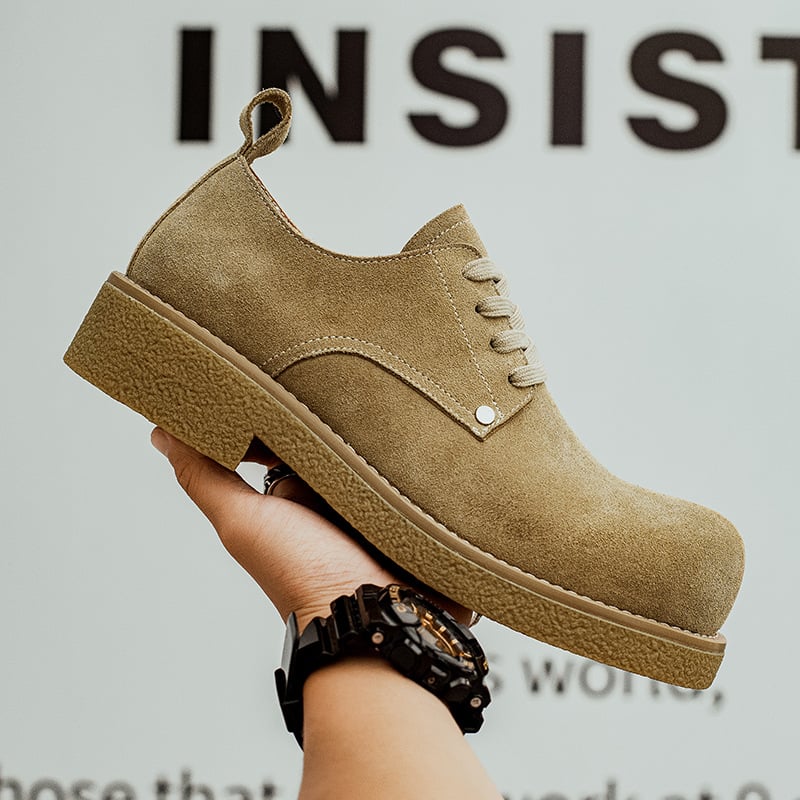 Pantofi Derby Tooling pentru bărbați 2024 Design original Pantofi cu degetul mare Pantofi pentru bărbați Toamna respirabili Stil britanic Talpă groasă Pantofi casual cu creștere în înălțime