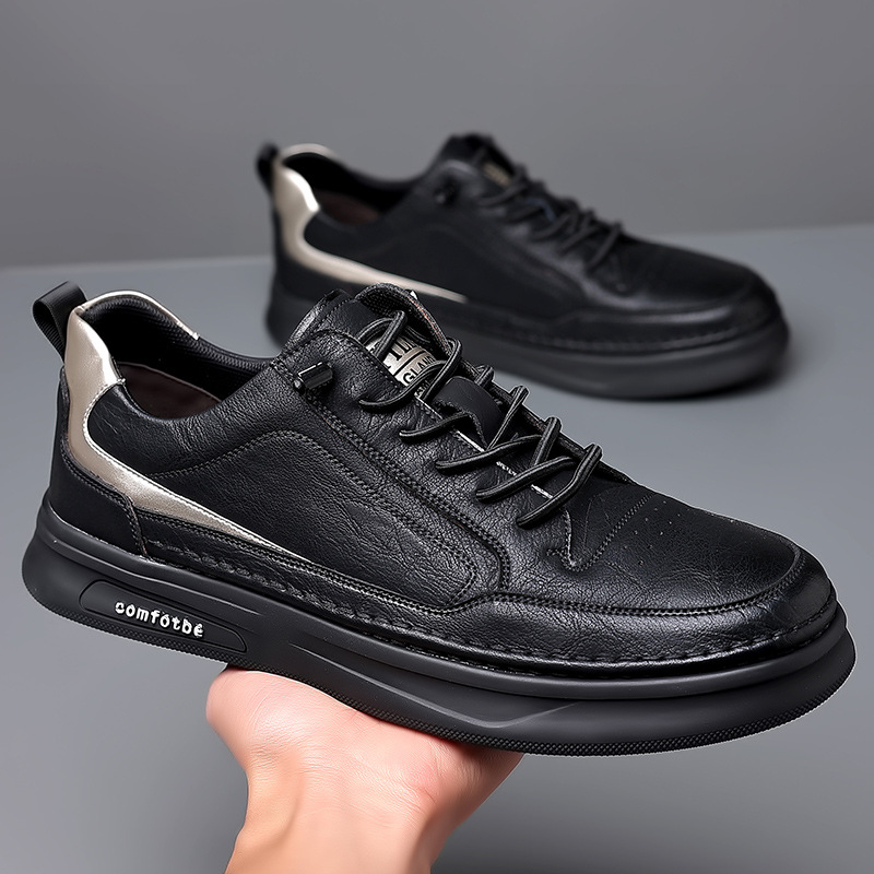 Vīriešu apavi 2022. gada jauni ikdienas dēļu apavi Vīriešu skaisti balti apavi Vīriešu korejiešu īstas ādas universāli mīksti apakšdaļas vīriešu moderni apavi