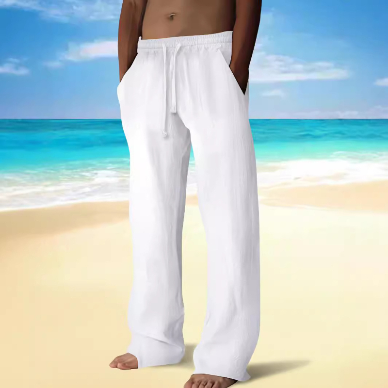 Comerț exterior transfrontalier en-gros 2024 Amazon Modă masculină europeană și americană Pantaloni lungi pentru bărbați cu șnur, pantaloni drepți, pantaloni la modă, pantaloni drepți