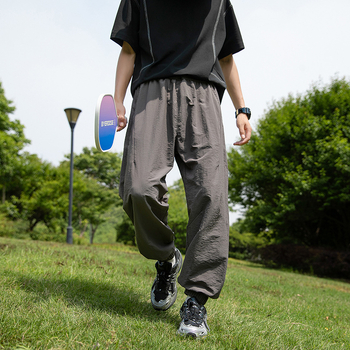 IZEXX Trendy Brand Summer Ice Sense respirabil Advanced Sense pantaloni casual în aer liber cu uscare rapidă Yamamoto plisată picior cropped pantaloni