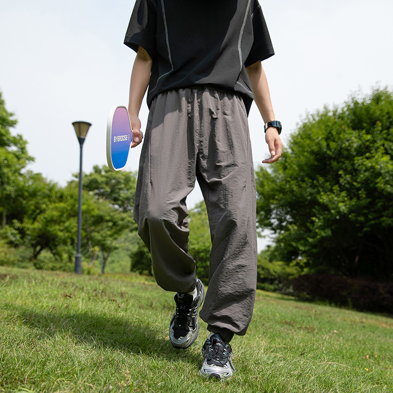 IZEXX Trendy Brand Summer Ice Sense respirabil Advanced Sense pantaloni casual în aer liber cu uscare rapidă Yamamoto plisată picior cropped pantaloni