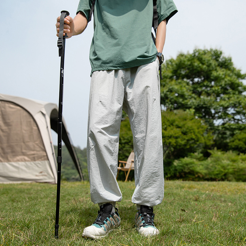 IZEXX Trendy Brand Summer Ice Sense respirabil Advanced Sense pantaloni casual în aer liber cu uscare rapidă Yamamoto plisată picior cropped pantaloni