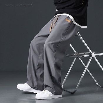 Pantaloni sport bărbați, stil gleznă-lungime, respirabil, cu uscare rapidă, stil Ice Silk, sport, sport, pantaloni ...