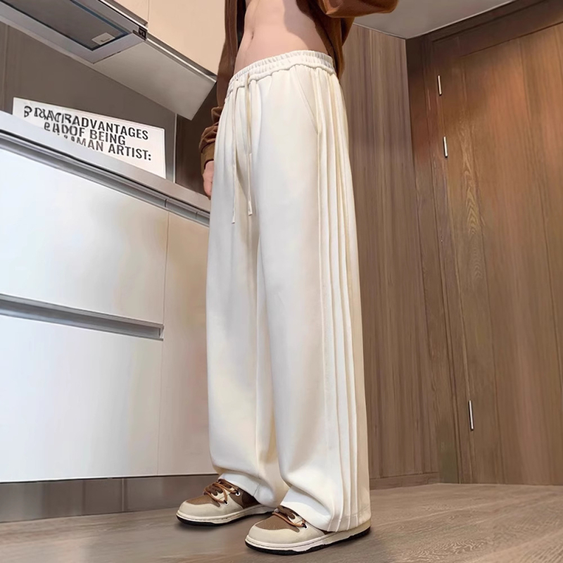 NASA rasked püksid meestele kevad- ja sügismoe brändi disainiga Sense lahtised laiad püksid Ameerika triibulised sportlikud vabaajapüksid