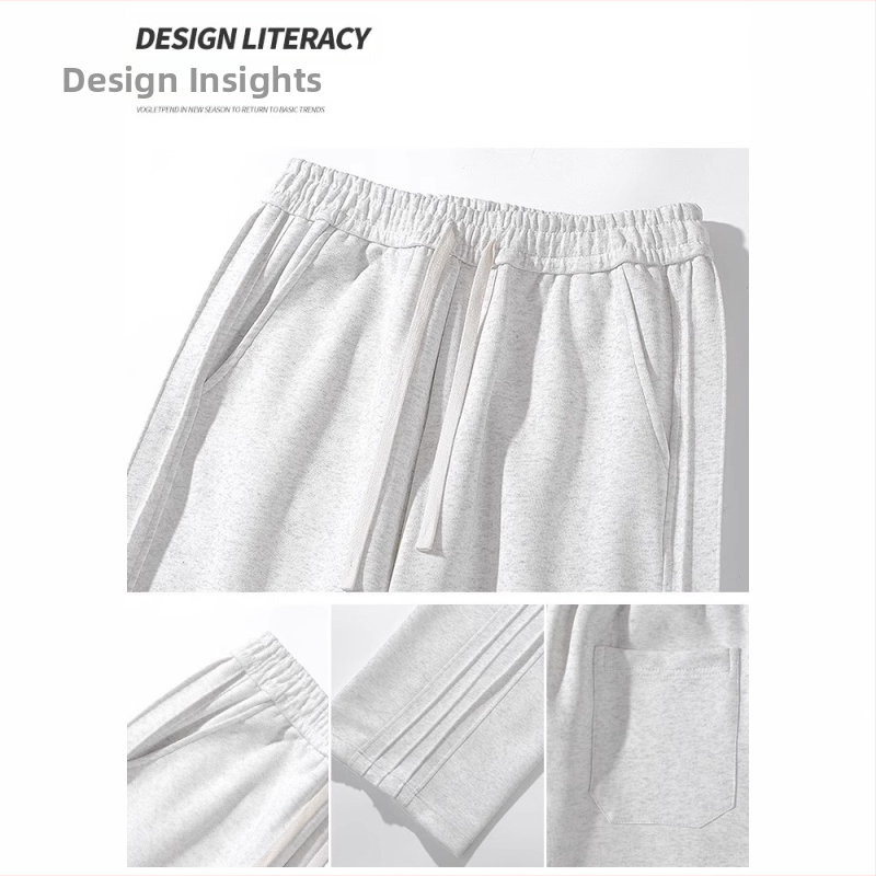 Pánske voľné nohavice NASA Heavy, jarné a jesenné, značkové, dizajnové, s vysokým pásom, s americkými pruhmi a športovými nohavicami.