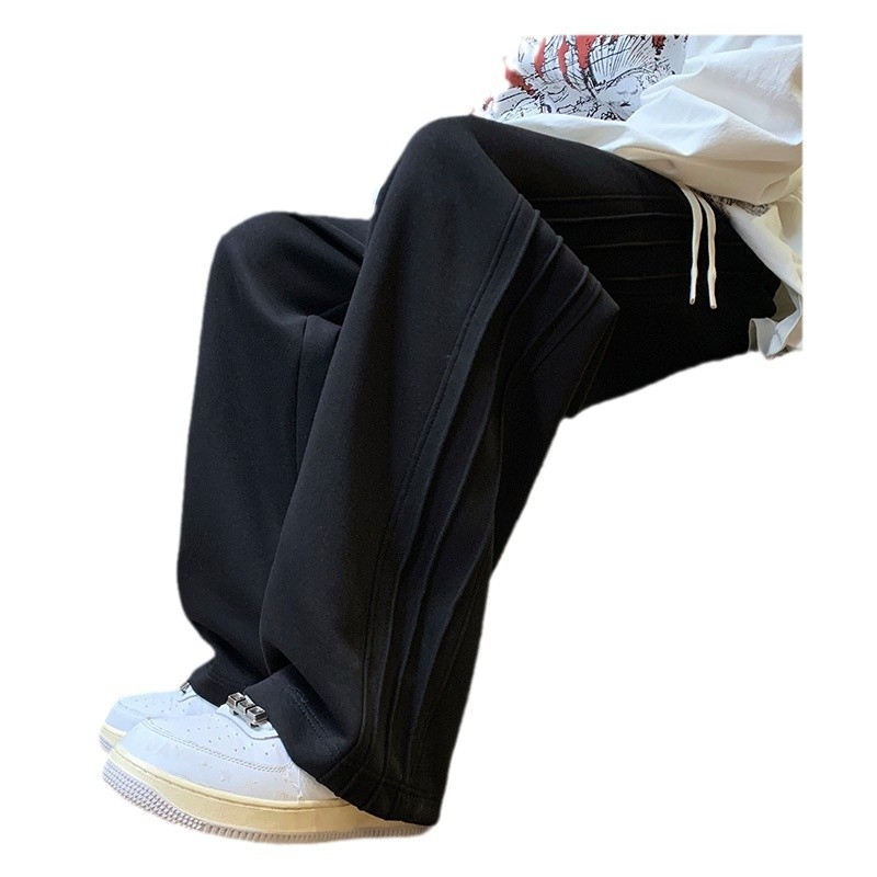 NASA rasked püksid meestele kevad- ja sügismoe brändi disainiga Sense lahtised laiad püksid Ameerika triibulised sportlikud vabaajapüksid