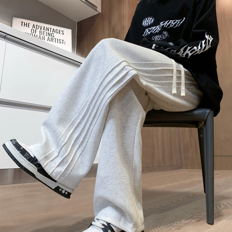 NASA rasked püksid meestele kevad- ja sügismoe brändi disainiga Sense lahtised laiad püksid Ameerika triibulised sportlikud vabaajapüksid