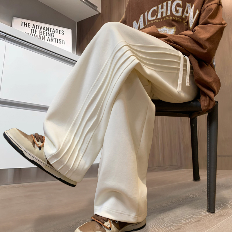 NASA rasked püksid meestele kevad- ja sügismoe brändi disainiga Sense lahtised laiad püksid Ameerika triibulised sportlikud vabaajapüksid