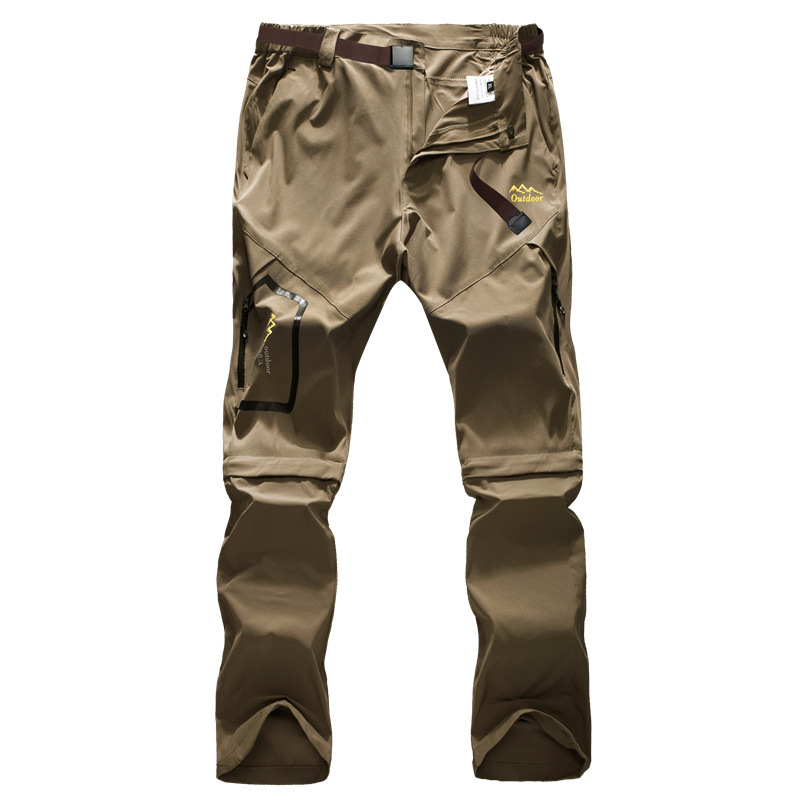 Pantaloni de lucru în aer liber pentru bărbați, pantaloni de drumeție, cu uscare rapidă, subțiri, convertibile, din două secțiuni, pantaloni sport, pantaloni casual largi, aprovizionare transfrontalieră