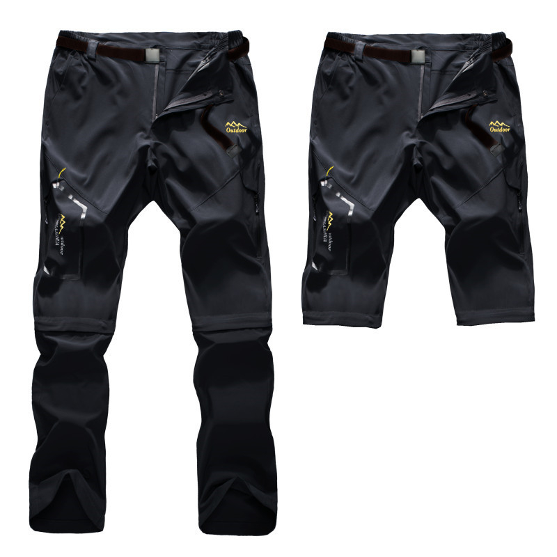 Pantaloni de lucru în aer liber pentru bărbați, pantaloni de drumeție, cu uscare rapidă, subțiri, convertibile, din două secțiuni, pantaloni sport, pantaloni casual largi, aprovizionare transfrontalieră