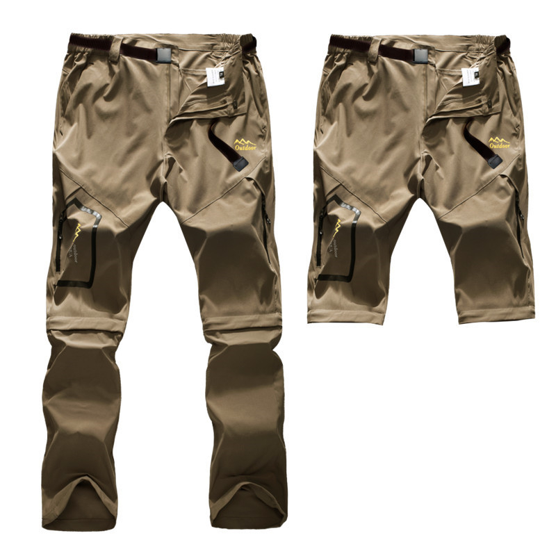 Pantaloni de lucru în aer liber pentru bărbați, pantaloni de drumeție, cu uscare rapidă, subțiri, convertibile, din două secțiuni, pantaloni sport, pantaloni casual largi, aprovizionare transfrontalieră