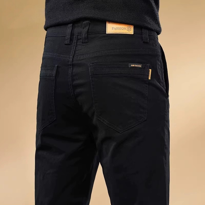 Pantaloni casual kaki eleganți, slim, pentru bărbați, primăvară și toamnă, slim, drepți, 2025, noi pantaloni de afaceri de toamnă, stil masculin