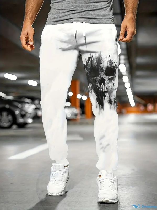 2025. aasta kevad- ja sügisesed uued Euroopa ja Ameerika Hongkongi stiilis lahtised meeste püksid, sügisesed populaarsed kamuflaažitrükiga spordipüksid ML01