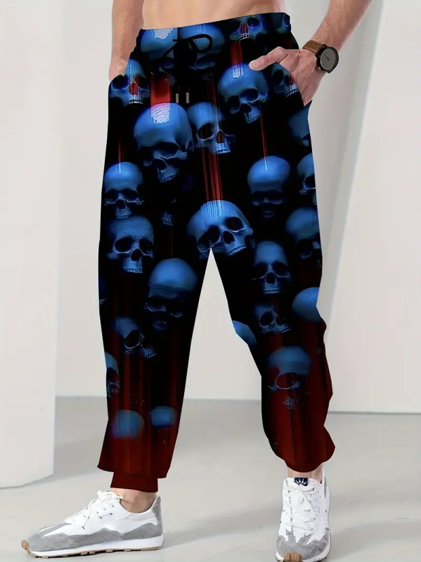 2025. aasta kevad- ja sügisesed uued Euroopa ja Ameerika Hongkongi stiilis lahtised meeste püksid, sügisesed populaarsed kamuflaažitrükiga spordipüksid ML01