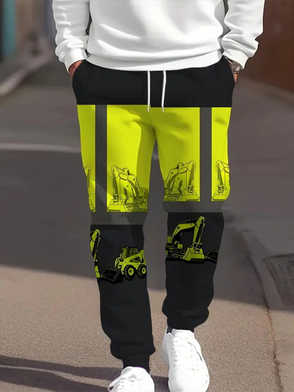 2025. aasta kevad- ja sügisesed uued Euroopa ja Ameerika Hongkongi stiilis lahtised meeste püksid, sügisesed populaarsed kamuflaažitrükiga spordipüksid ML01