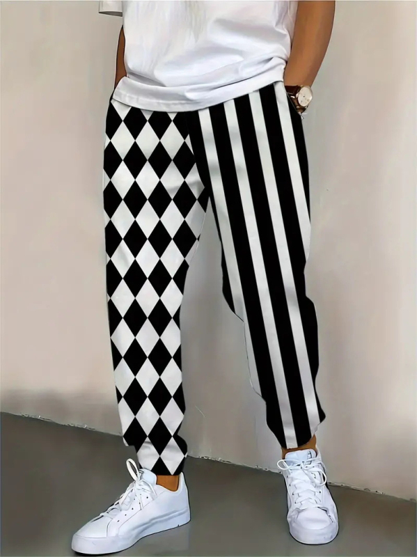 2025. aasta kevad- ja sügisesed uued Euroopa ja Ameerika Hongkongi stiilis lahtised meeste püksid, sügisesed populaarsed kamuflaažitrükiga spordipüksid ML01