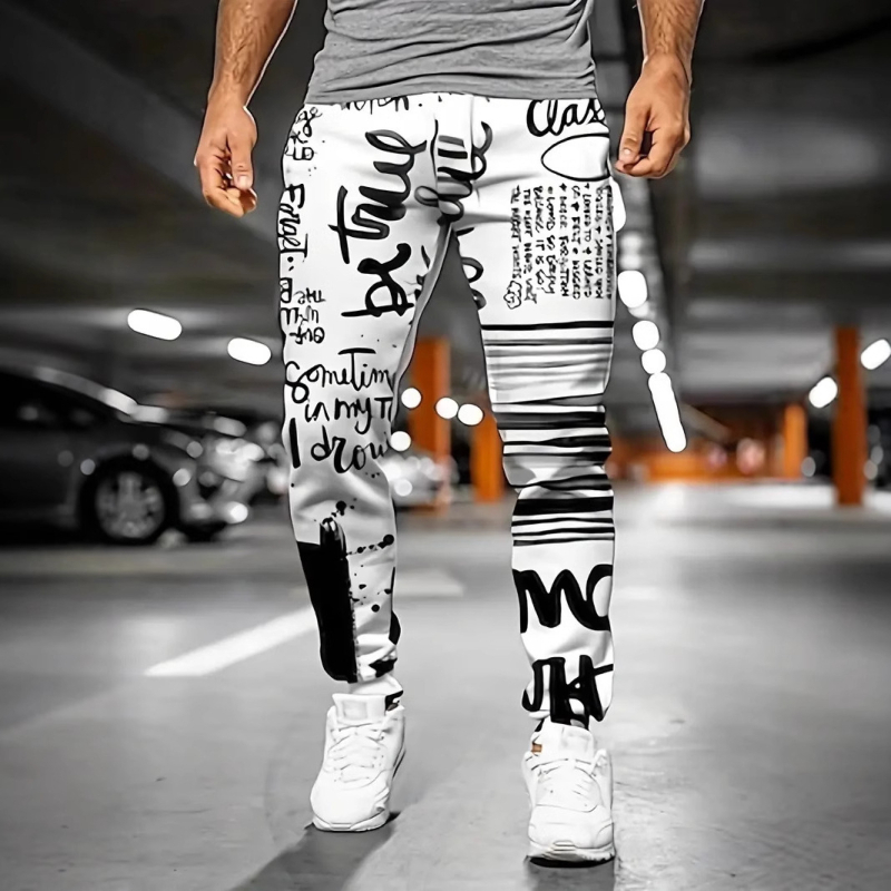 2025. aasta kevad- ja sügisesed uued Euroopa ja Ameerika Hongkongi stiilis lahtised meeste püksid, sügisesed populaarsed kamuflaažitrükiga spordipüksid ML01