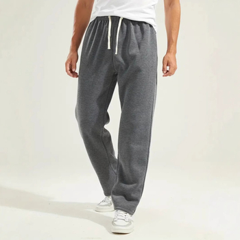 hansca Ριχτό Παντελόνι σε Ίσια Στήθος Ανδρικό Ντραπέ Αθλητικό Παντελόνι American Casual Knit Ανδρικό Παντελόνι Άνοιξης/Φθινοπώρου με Φαρδιά Στήθος και Καβάλο