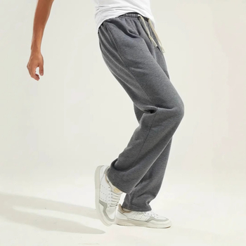 hansca Ριχτό Παντελόνι σε Ίσια Στήθος Ανδρικό Ντραπέ Αθλητικό Παντελόνι American Casual Knit Ανδρικό Παντελόνι Άνοιξης/Φθινοπώρου με Φαρδιά Στήθος και Καβάλο