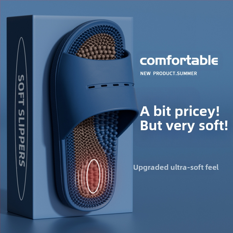 Masážne papuče Pánske letné vnútorné domáce kúpeľňové kúpacie nohy Acupoint Foot Therapy Protišmykové sandále pre mužov